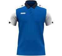 JAKO Polo Unisexe Dynamic Bleu Roi/Blanc/Bleu Marine, Taille M