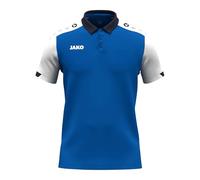 JAKO Polo Unisexe Dynamic Bleu Roi/Blanc/Bleu Marine, Taille M