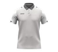 JAKO Polo Unisexe Dynamic, Gris Clair/Blanc/Gris, Taille M