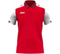 JAKO Polo Unisexe Dynamic, Rouge/Blanc/Rouge foncé, 3XL