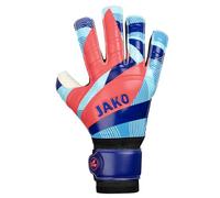 JAKO River Basic RC Protection Gants de Gardien de But, Unisexe, Bleu Marine/Bleu Ciel/Corail, Taille 7