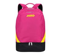 JAKO Sac à dos Iconic unisexe Rose/Noir/Jaune fluo Taille UNI
