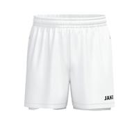 JAKO Short 2 en 1 Unisexe, Blanc, XL