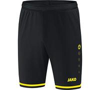 Jako Short de Football pour Enfant, Taille 116, Noir/Citron