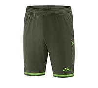 Jako Short de Football pour Enfant, Taille 140, Kaki/Vert Fluo