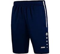 JAKO - Short D'Entraînement Actif, Mixte, Marine/Blanc, S