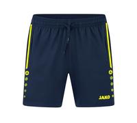 JAKO - Short Polyvalent, Mixte Enfant, Marine/Jaune Fluo, 128