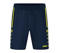 JAKO - Short Polyvalent, Mixte, Marine/Jaune Fluo, XL