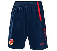JAKO Short Unisexe Away (Saison 19/20) FC Energie Cottbus S Bleu Marine/Flamme