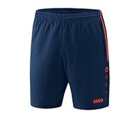 JAKO - Shorts de Sport Competition 2.0, Mixte, Marine/Flamme, M