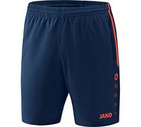 JAKO - Shorts de Sport Competition 2.0, Mixte, Marine/Flamme, XL