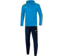 JAKO Striker 2.0 M9419 Survêtement à capuche en polyester pour homme Bleu/jaune fluo Taille L