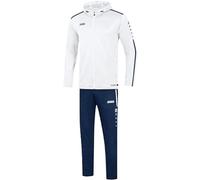 JAKO Striker 2.0 M9619 Survêtement de présentation pour homme avec capuche Bleu roi/blanc Taille L