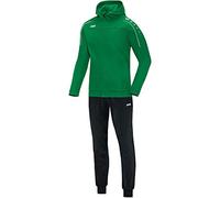JAKO - Survêtement Classico En Polyester Avec Capuche, Femme, Vert Sportif, 38
