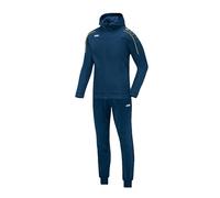 JAKO - Survêtement Classico En Polyester Avec Capuche, Mixte, Bleu Nuit/Citro, XL