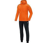 JAKO - Survêtement Classico En Polyester Avec Capuche, Mixte Enfant, Orange Fluo, 164