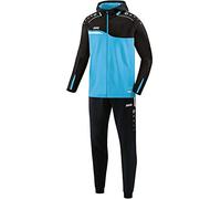 JAKO Survêtement enfant polyester Competition 2.0 avec capuche Aqua/noir 152 M9418