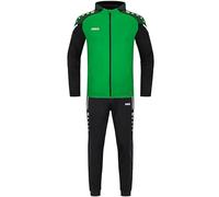 JAKO - Survêtement Performant En Polyester Avec Capuche, Mixte Enfant, Vert Tendre/Noir, 164