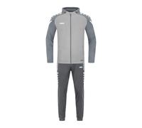 JAKO - Survêtement Performant En Polyester Avec Capuche, Mixte, Gris Doux/Gris Pierre, S