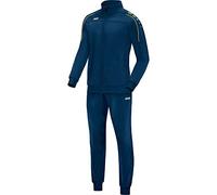 JAKO - Survêtement Polyester Classico, Mixte, Bleu Nuit/Citro, XL