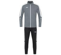 JAKO - Survêtement Polyester Power, Mixte Enfant, Gris Pierre, 128