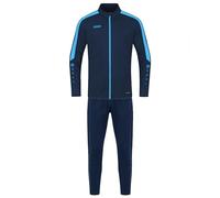 JAKO - Survêtement Polyester Power, Mixte Enfant, Marine/Bleu Ciel, 164