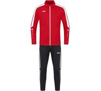 JAKO - Survêtement Polyester Power, Mixte Enfant, Rouge, 140