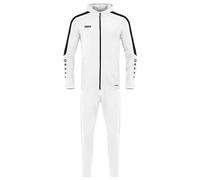 JAKO - Survêtement Power En Polyester Avec Capuche, Mixte, Blanc, M