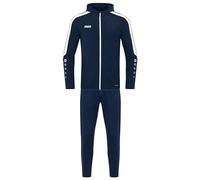 JAKO - Survêtement Power En Polyester Avec Capuche, Mixte Enfant, Marin, 140