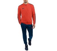 JAKO Survêtement Striker 2.0 - Pour enfant - En polyester - Couleur flame/bleu marine - 164 - M9119
