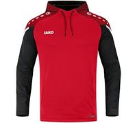 JAKO Sweat à capuche Performance, taille : 36, couleur : rouge/noir