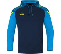 JAKO Sweat à capuche Performance Taille 44 Couleur : bleu marine/bleu JAKO