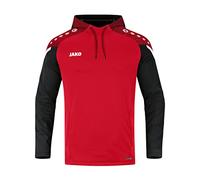 JAKO - Sweat à Capuche Performant, Mixte Enfant, Rouge Noir, 140