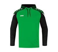 JAKO - Sweat à Capuche Performant, Mixte Enfant, Vert Tendre/Noir, 128