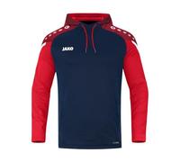 JAKO - Sweat à Capuche Performant, Mixte, Marine/Rouge, L