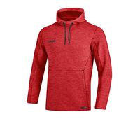 JAKO - Sweat à Capuche Premium Basics, Mixte, Marbré De Rouge, XXL