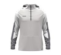JAKO Sweat à Capuche zippé Dynamic pour Enfant, Gris Clair/Blanc/Gris, 140 cm