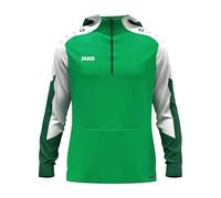 JAKO Sweat à Capuche zippé Dynamic pour Enfant, Vert/Blanc/Vert foncé, 128