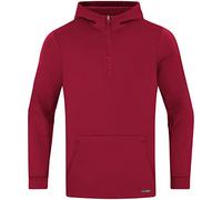 JAKO - Sweat à Capuche Zippé Pro Casual, Mixte, Piment Rouge, S