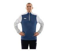 JAKO Sweat à Capuche zippé Unisexe Dynamic, Bleu Nuit/Blanc/Gris Clair, 3XL