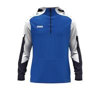 JAKO Sweat à Capuche zippé Unisexe Dynamic, Bleu Roi/Blanc/Bleu Marine, Taille M