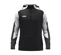 JAKO Sweat à Capuche zippé Unisexe Dynamic, Noir/Blanc/Anthracite, XL