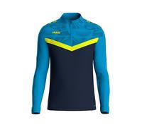 JAKO Sweat de sport bleu / bleu nuit / citron vert, Taille 164