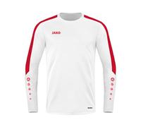 JAKO - Sweat-Shirt Puissance, Mixte, Blanc Rouge, L