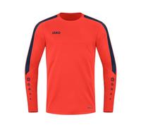 JAKO - Sweat-Shirt Puissance, Mixte Enfant, Flamme/Marine, 140
