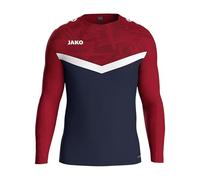 JAKO Sweatshirt Iconic, Maillot de survêtement Unisexe, Marine/chilirot,