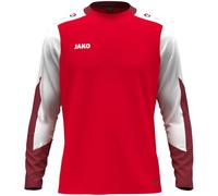JAKO T-Shirt à Manches Longues Unisexe Dynamic, Rouge/Blanc/Rouge foncé, Taille S