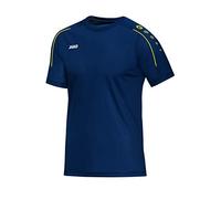 JAKO - T-Shirt Classique, Mixte Enfant, Bleu Nuit/Citro, 116