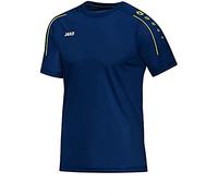 JAKO - T-Shirt Classique, Mixte Enfant, Bleu Nuit/Citro, 128