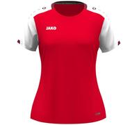 JAKO T-Shirt Dynamic pour Femme, Rouge/Blanc/Rouge foncé, XL